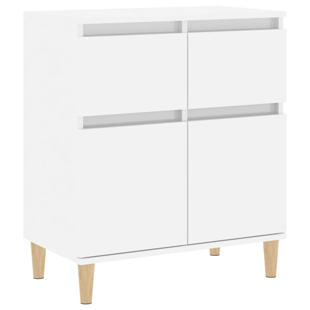 (high gloss white) vidaXL Sideboard Cabinet Cupboard Highboard Home Organiser Engineered Wood