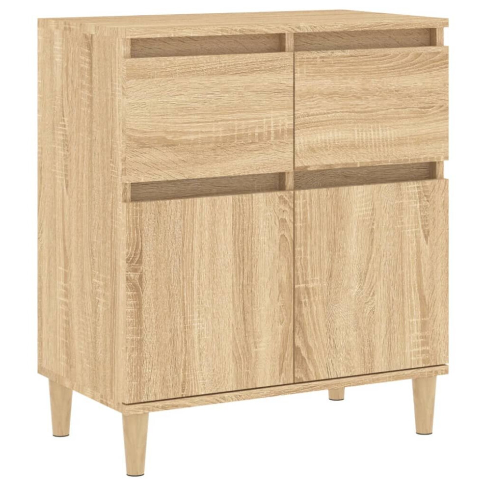 Vidaxl (Sonoma Oak) Sideboard Cabinet Cupboard Highboard Home Organiser Engineered Wood