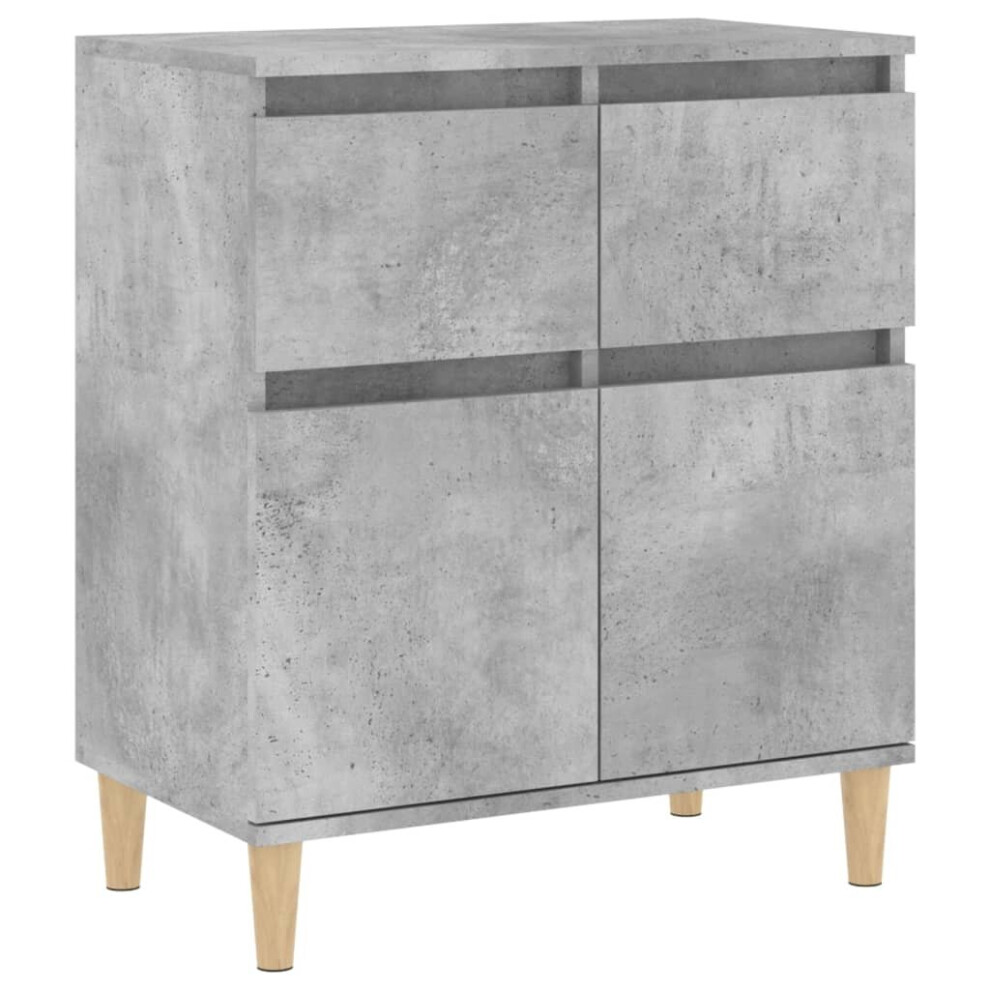 Vidaxl (Concrete ) Sideboard Cabinet Cupboard Highboard Home Organiser Engineered Wood Grey