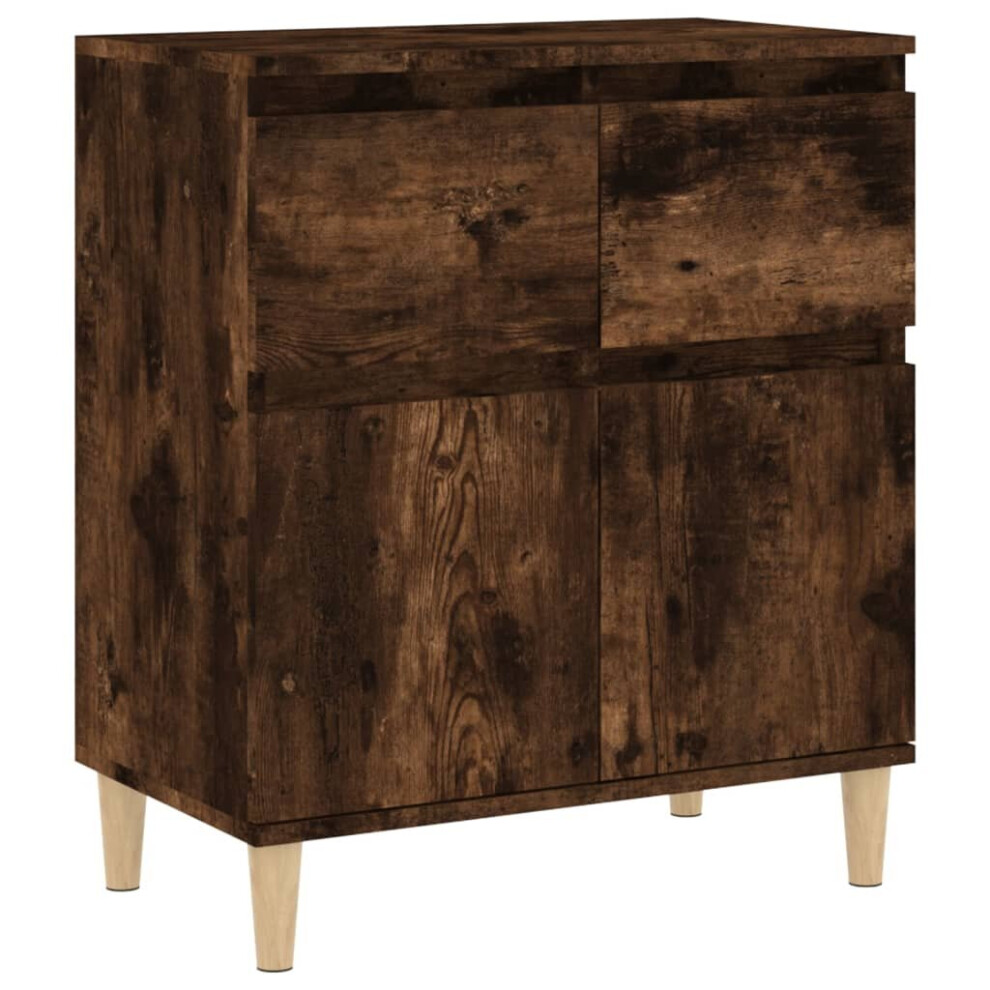 Vidaxl (Smoked Oak) Sideboard Cabinet Cupboard Highboard Home Organiser Engineered Wood