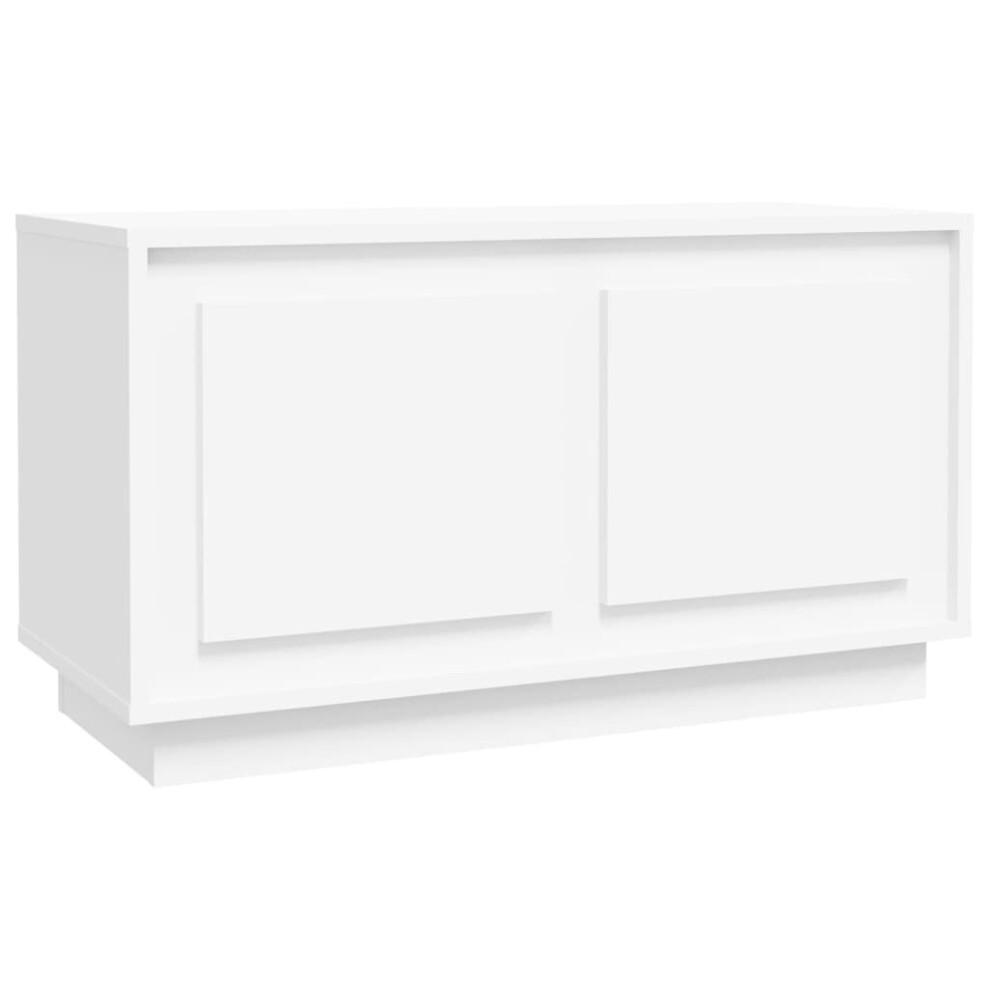 (white) vidaXL TV Cabinet TV Stand TV Unit Media Cabinet Sideboard Engineered Wood