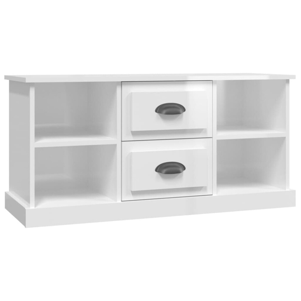 (high gloss white) vidaXL TV Cabinet TV Stand TV Unit Media Cabinet Sideboard Engineered Wood