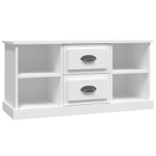 (white) vidaXL TV Cabinet TV Stand TV Unit Media Cabinet Sideboard Engineered Wood