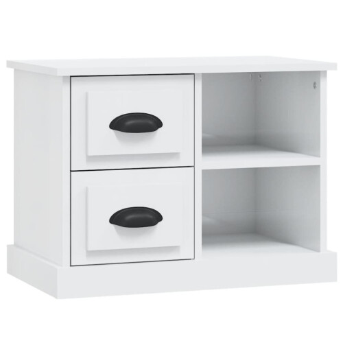 VidaXL (high gloss white) vidaXL Bedside Cabinet Bedside Table Nightstand Side Table Telephone Stand 1