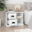 VidaXL (high gloss white) vidaXL Bedside Cabinet Bedside Table Nightstand Side Table Telephone Stand 3