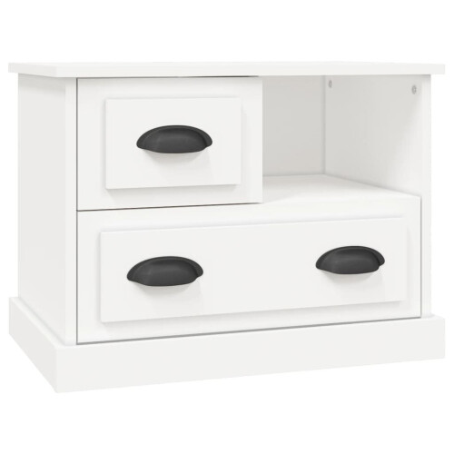 VidaXL (white) vidaXL Bedside Cabinet Bedside Table Nightstand Side Table Telephone Stand 1