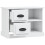 VidaXL (high gloss white) vidaXL Bedside Cabinet Bedside Table Nightstand Side Table Telephone Stand 6