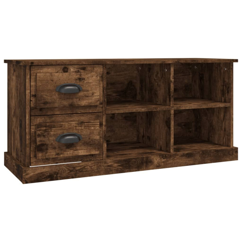 (smoked oak, 102 x 35.5 x 47.5 cm) vidaXL TV Cabinet TV Stand TV Unit Media Cabinet Sideboard Engineered Wood