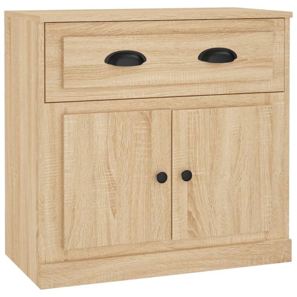 Vidaxl (Sonoma Oak) Sideboard Storage Cabinet Storage Cupboard Highboard Engineered Wood Brown