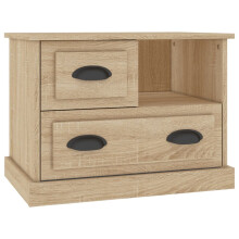 (sonoma oak) vidaXL Bedside Cabinet Bedside Table Nightstand Side Table Telephone Stand