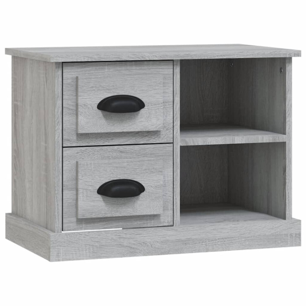 Vidaxl (Grey Sonoma) Bedside Cabinet Bedside Table Nightstand Side Table Telephone Stand