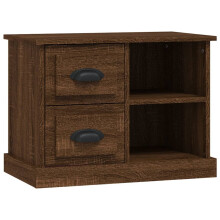 (brown oak) vidaXL Bedside Cabinet Bedside Table Nightstand Side Table Telephone Stand