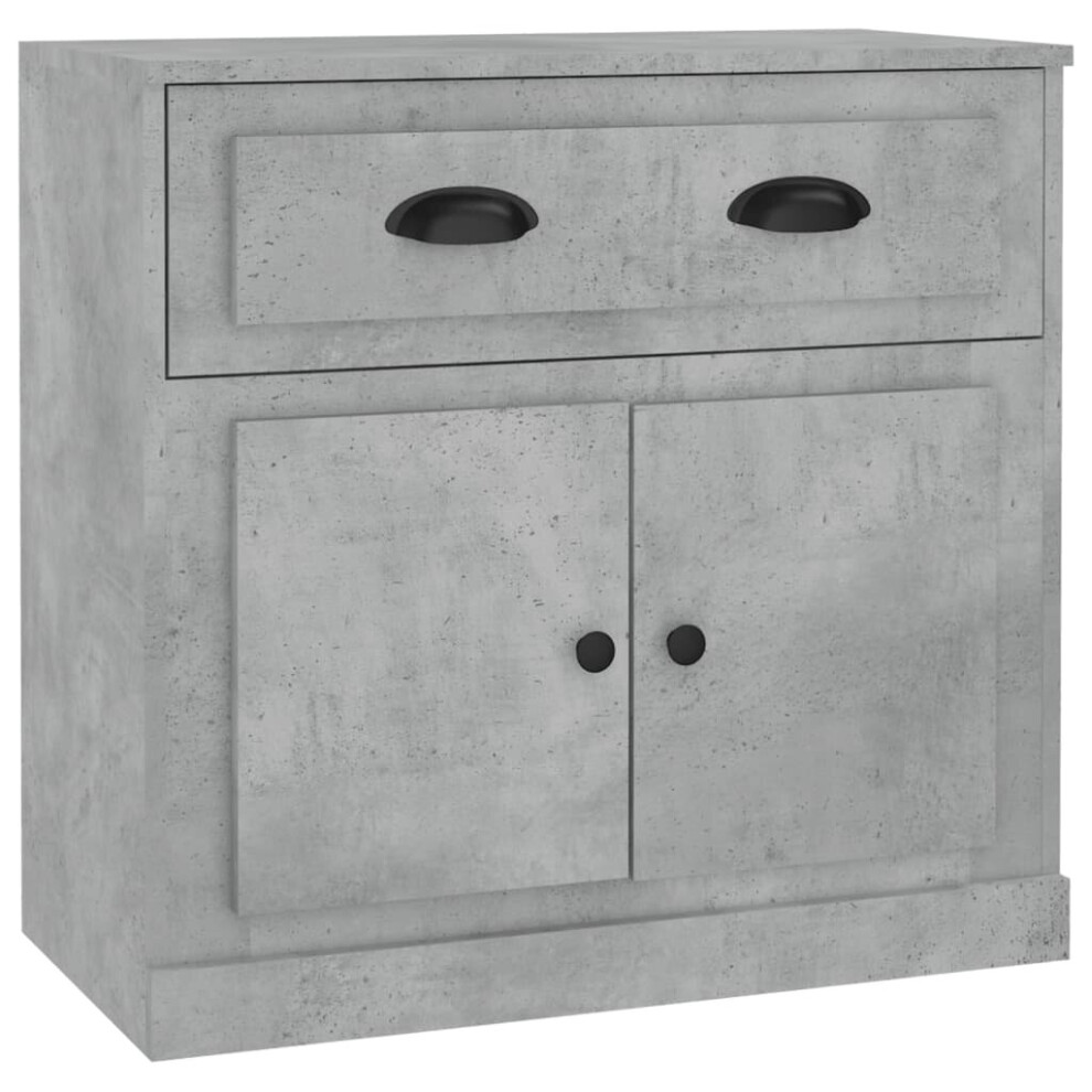 Vidaxl (Concrete Grey) Sideboard Storage Cabinet Storage Cupboard Highboard Engineered Wood