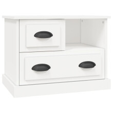 (white) vidaXL Bedside Cabinet Bedside Table Nightstand Side Table Telephone Stand