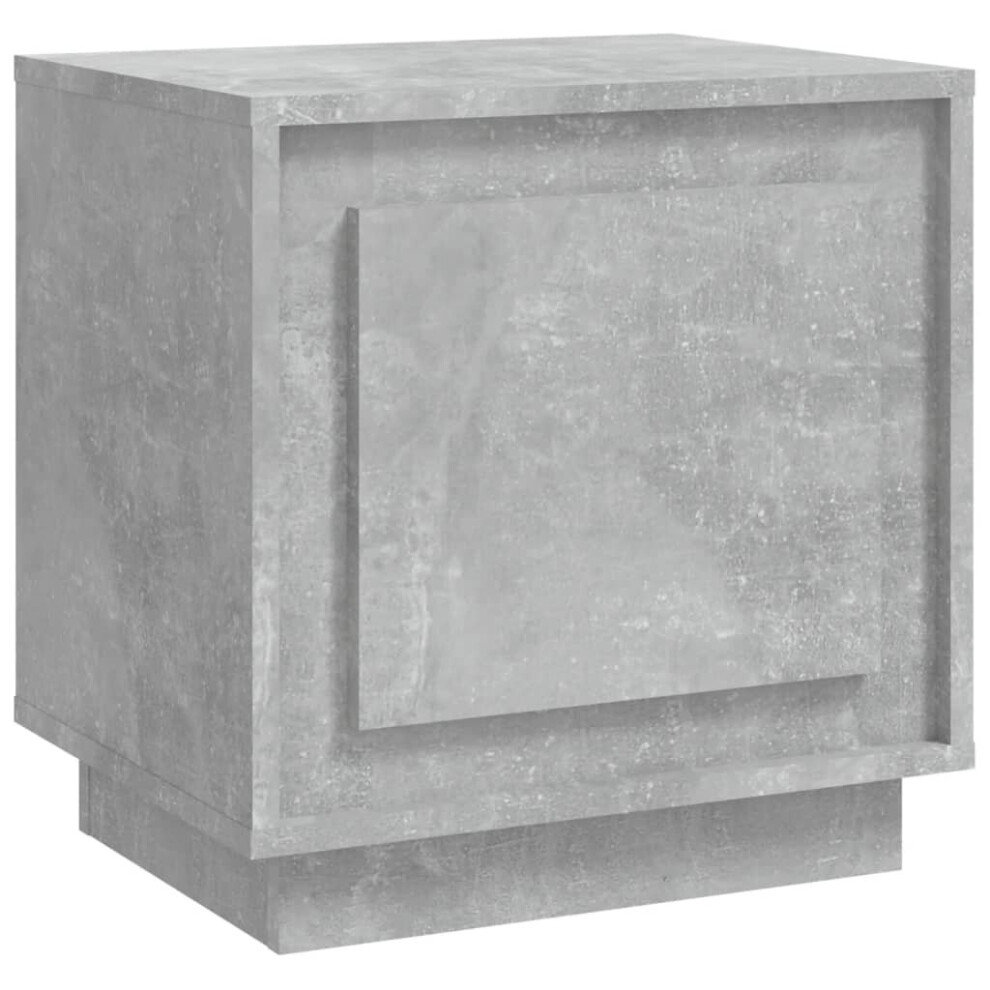Vidaxl (Concrete Grey, 1 Pcs) Bedside Cabinets Side Table Nightstand Telephone Stand Engineered Wood