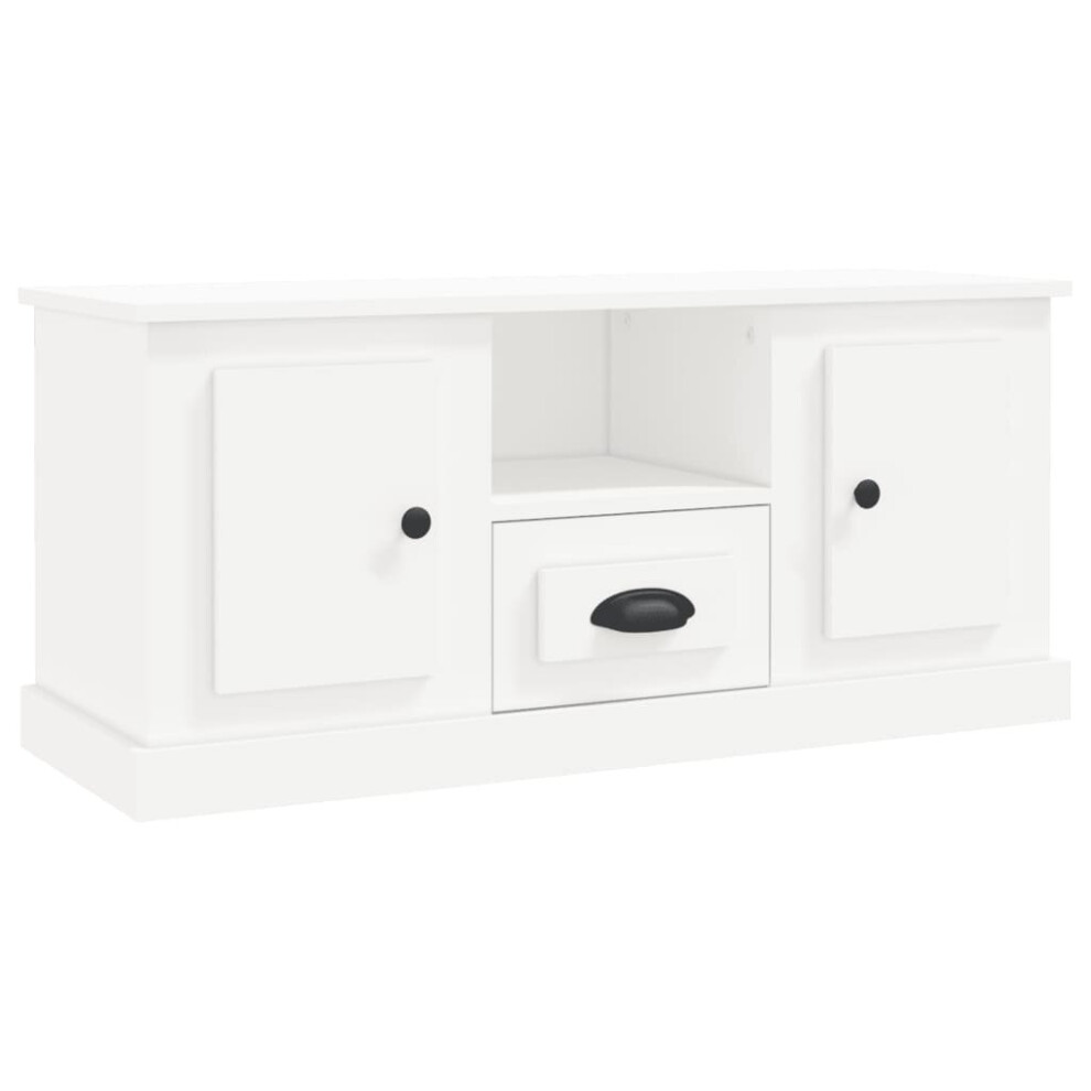 (white) vidaXL TV Cabinet TV Stand Sideboard Cabinet TV Unit Cupboard Engineered Wood