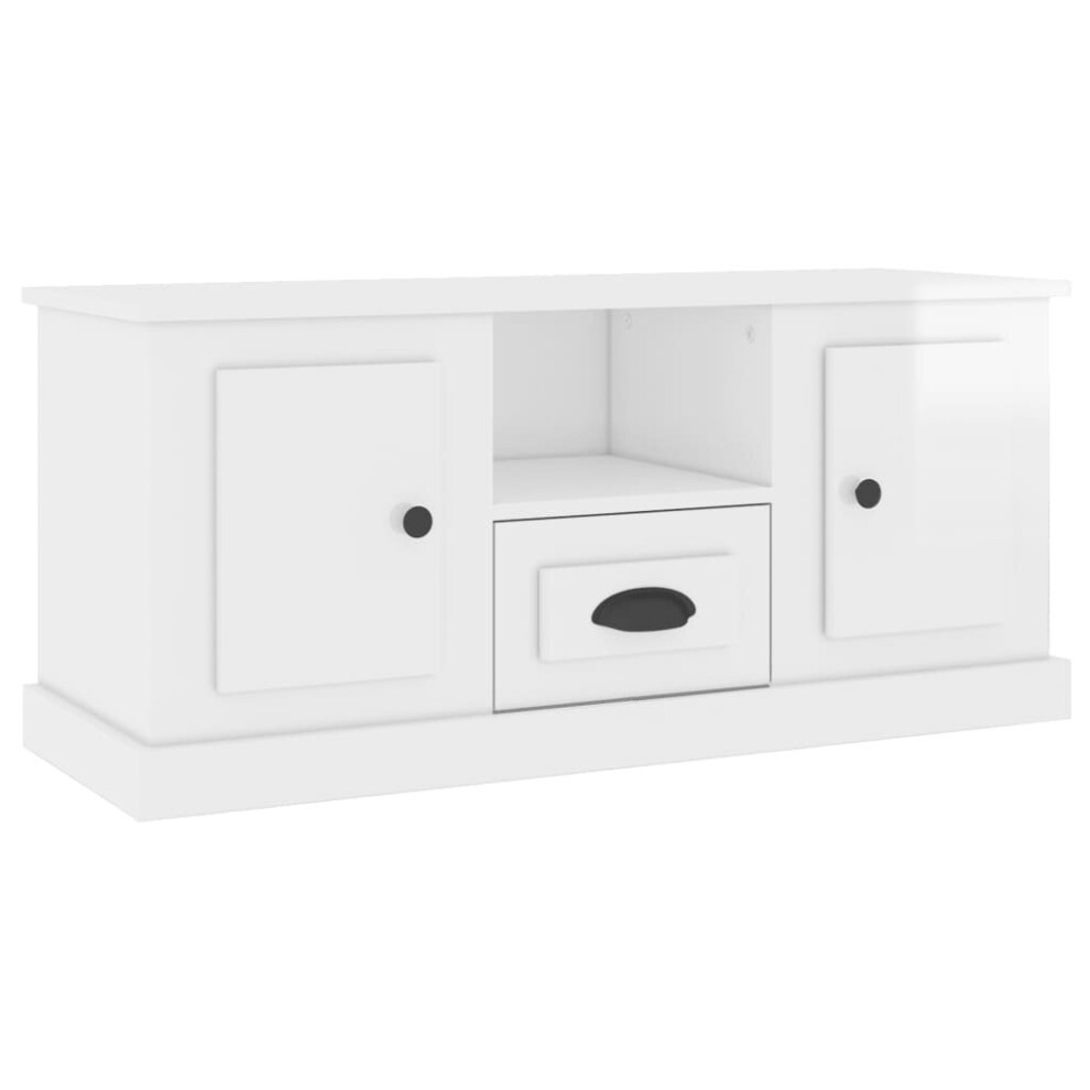 (high gloss white) vidaXL TV Cabinet TV Stand Sideboard Cabinet TV Unit Cupboard Engineered Wood