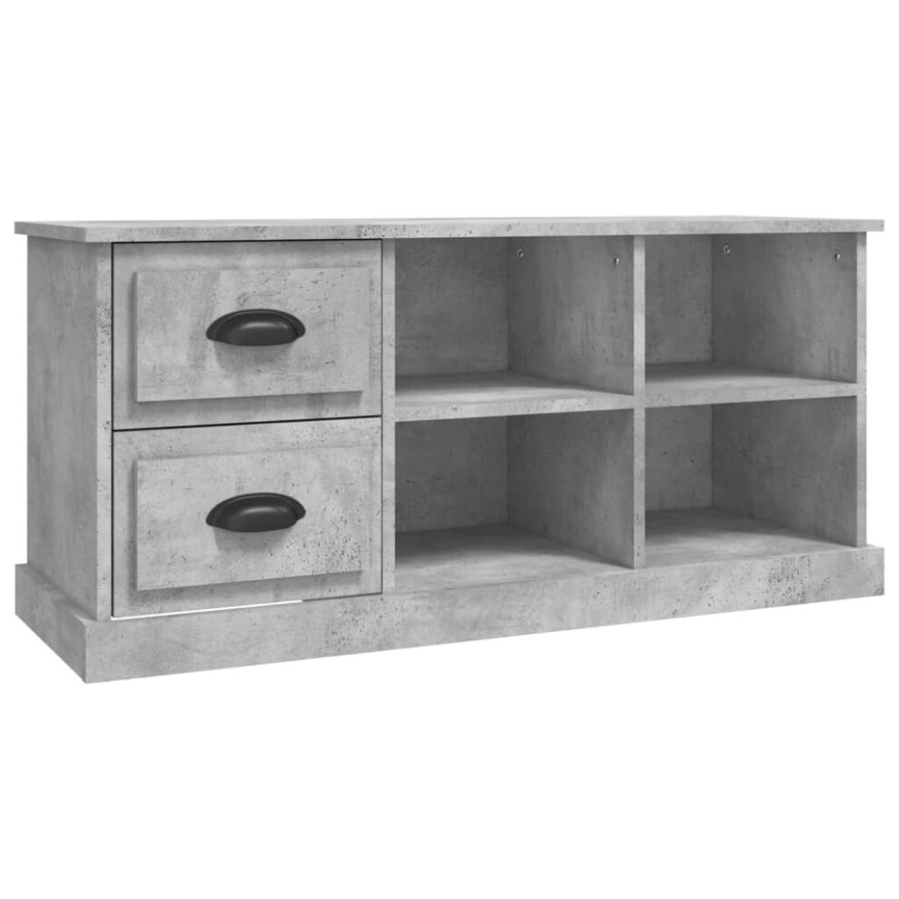 (concrete grey, 102 x 35.5 x 47.5 cm) vidaXL TV Cabinet TV Stand TV Unit Media Cabinet Sideboard Engineered Wood