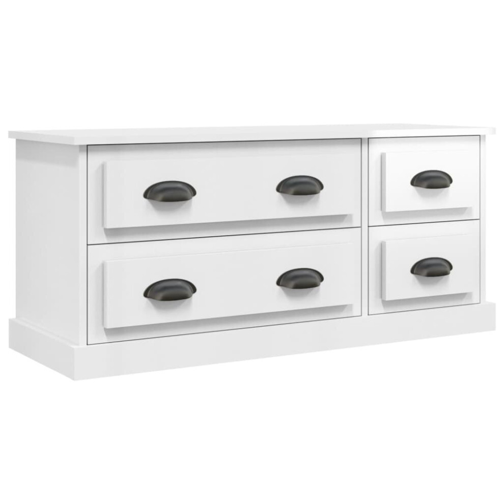 Vidaxl (High Gloss White) Tv Cabinet Tv Stand Sideboard Cabinet Tv Unit Cupboard Engineered Wood