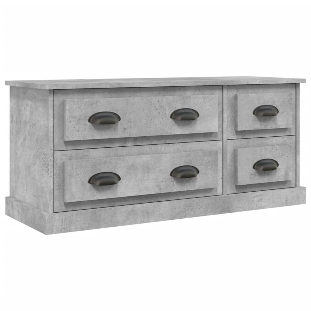 Vidaxl (Concrete Grey) Tv Cabinet Tv Stand Sideboard Cabinet Tv Unit Cupboard Engineered Wood