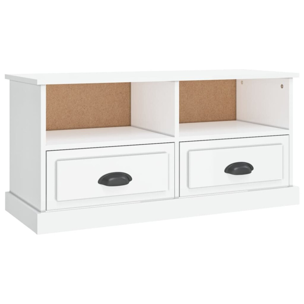 Vidaxl (High Gloss White) Tv Cabinet Tv Stand Sideboard Cabinet Tv Unit Cupboard Engineered Wood