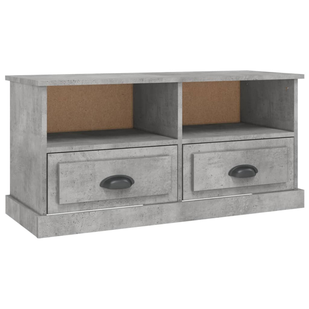 Vidaxl (Concrete Grey) Tv Cabinet Tv Stand Sideboard Cabinet Tv Unit Cupboard Engineered Wood
