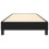 VidaXL (black, 25 cm/ 3ft single) vidaXL Box Spring Bed Frame Mattress Foundation Upholstered Bed Base Fabric 5