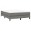 VidaXL (dark grey, 25 cm/ 4ft6 double) vidaXL Box Spring Bed Frame Mattress Foundation Upholstered Bed Base Fabric 3