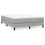 VidaXL (light grey, 25 cm/ 4ft6 double) vidaXL Box Spring Bed Frame Mattress Foundation Upholstered Bed Base Fabric 2