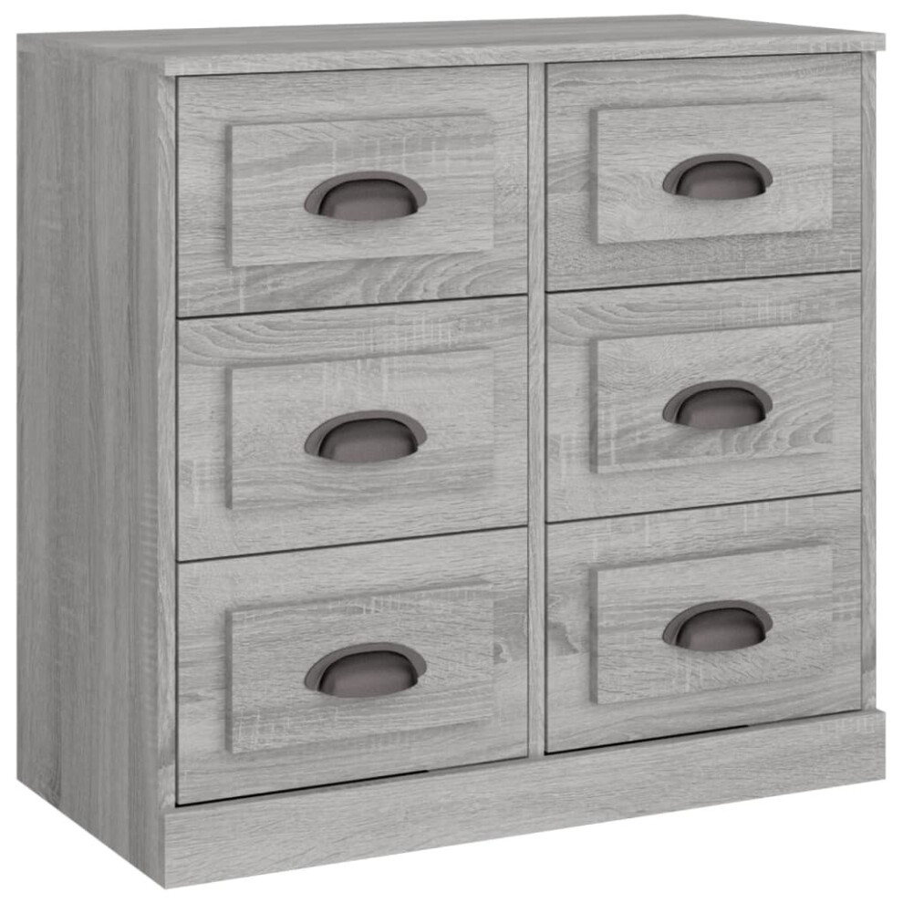 Vidaxl ( Sonoma) Sideboard Storage Cabinet Storage Cupboard Highboard Engineered Wood Grey