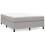 VidaXL (light grey, 35 cm/ 4ft6 double) vidaXL Box Spring Bed Frame Mattress Foundation Upholstered Bed Base Fabric 1