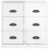 VidaXL (high gloss white) vidaXL Sideboard Storage Cabinet Storage Cupboard Highboard Engineered Wood 6