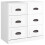 VidaXL (high gloss white) vidaXL Sideboard Storage Cabinet Storage Cupboard Highboard Engineered Wood 2
