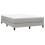 VidaXL (light grey, 25 cm/ 4ft6 double) vidaXL Box Spring Bed Frame Mattress Foundation Upholstered Bed Base Fabric 3