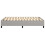 VidaXL (light grey, 35 cm/ 4ft6 double) vidaXL Box Spring Bed Frame Mattress Foundation Upholstered Bed Base Fabric 6