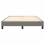 VidaXL (dark grey, 25 cm/ 4ft6 double) vidaXL Box Spring Bed Frame Mattress Foundation Upholstered Bed Base Fabric 5