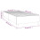 VidaXL (light grey, 35 cm/ 3ft single) vidaXL Box Spring Bed Frame Mattress Foundation Upholstered Bed Base Fabric 4