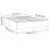 VidaXL (black, 35 cm/ 4ft6 double) vidaXL Box Spring Bed Frame Mattress Foundation Upholstered Bed Base Fabric 9