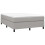 VidaXL (light grey, 35 cm/ 4ft6 double) vidaXL Box Spring Bed Frame Mattress Foundation Upholstered Bed Base Fabric 3