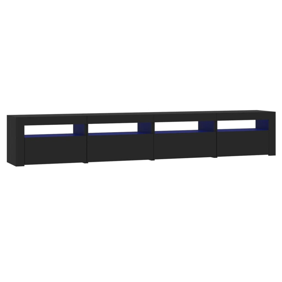 (black, 240 x 35 x 40 cm) vidaXL TV cabinets with LED Lights Multi Colours 240x35x40 cm/270x35x40 cm