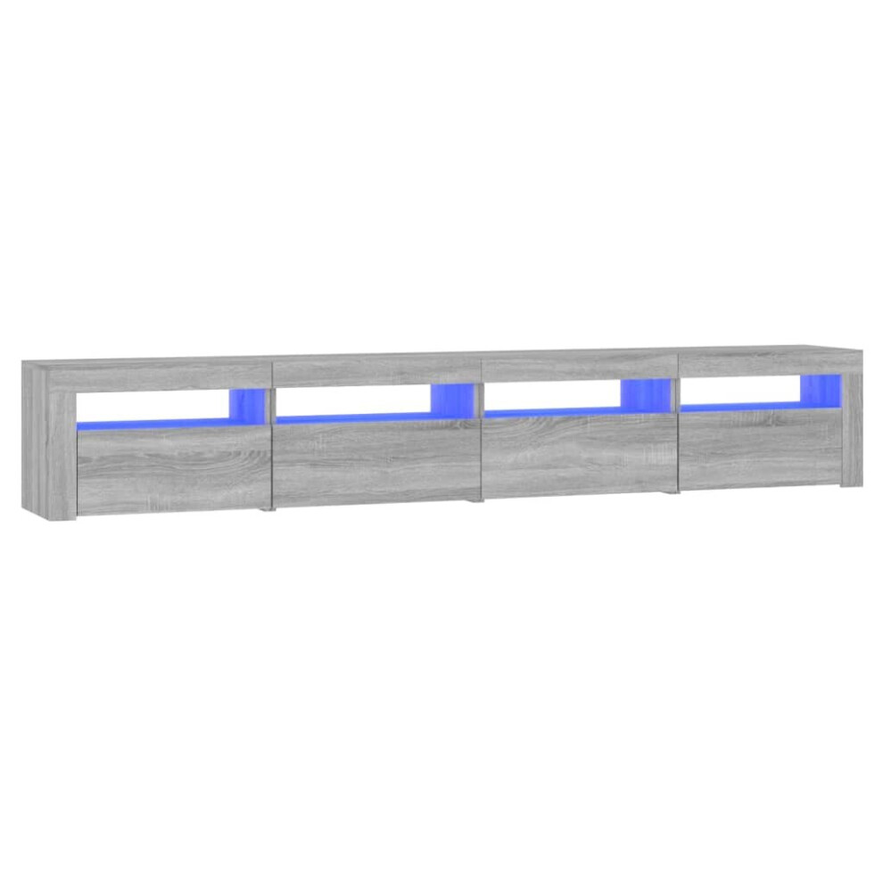 (grey sonoma, 240 x 35 x 40 cm) vidaXL TV cabinets with LED Lights Multi Colours 240x35x40 cm/270x35x40 cm