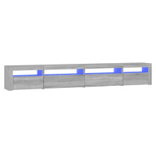 (grey sonoma, 270 x 35 x 40 cm) vidaXL TV cabinets with LED Lights Multi Colours 240x35x40 cm/270x35x40 cm