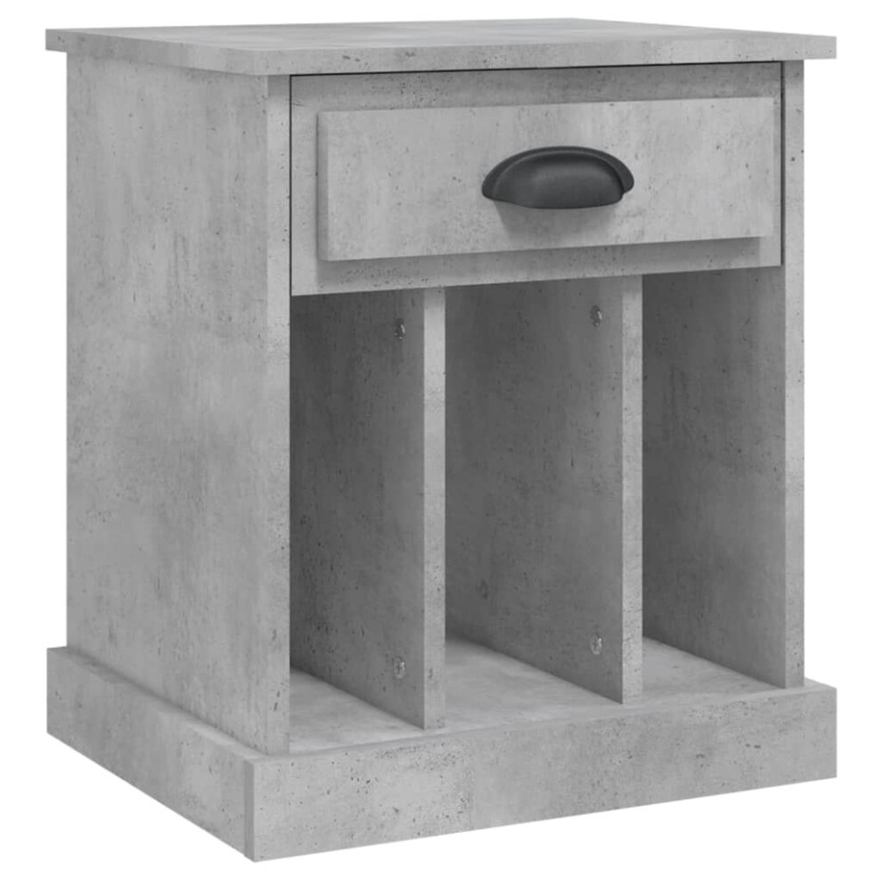 Vidaxl (Concrete Grey, 1 Pcs) Bedside Cabinets Bedside Table Nightstand Telephone Stand Table Bedroom