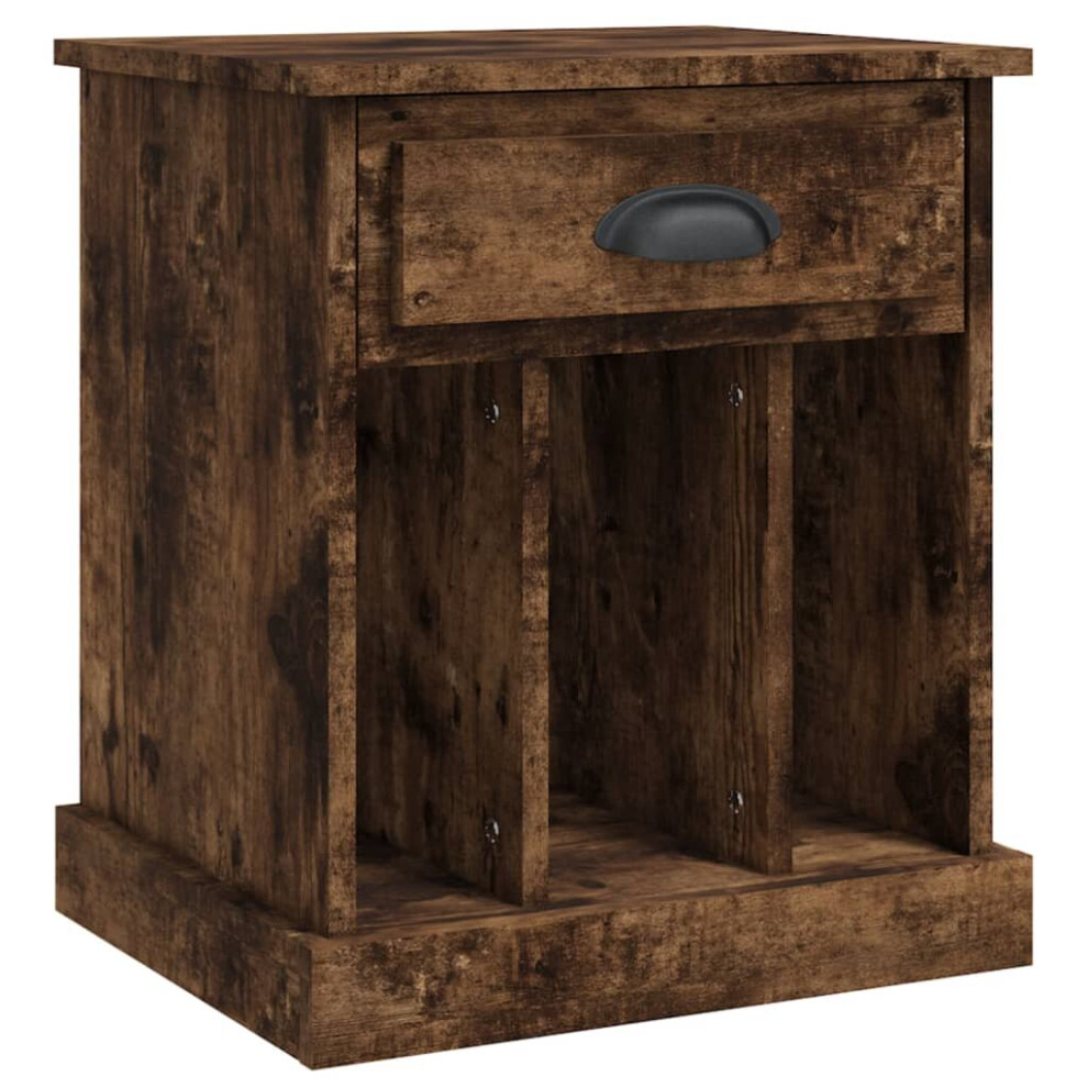 Vidaxl (Smoked Oak, 1 Pcs) Bedside Cabinets Bedside Table Nightstand Telephone Stand Table Bedroom