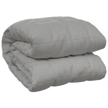 (grey, 220 x 230 cm/11 kg) vidaXL Weighted Blanket Bedding Anxiety Blanket Bedroom Quilt Blanket Fabric