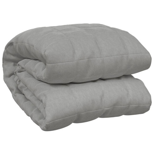 VidaXL vidaXL Gewichtsdecke Grau 220x230 cm 11 kg Stoff 1