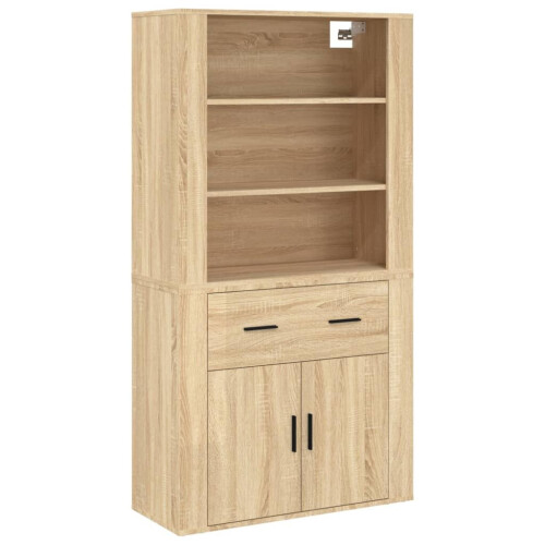 VidaXL (sonoma oak) vidaXL Highboard Engineered Wood Sideboard Storage Cupboard Multi Colours