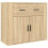 VidaXL (sonoma oak) vidaXL Highboard Engineered Wood Sideboard Storage Cupboard Multi Colours 7
