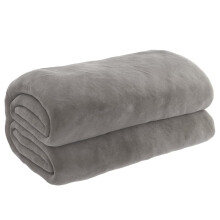 (152x203 cm, 11 kg) vidaXL Weighted Blanket with Cover Bedroom Quilt Blanket Bedding Grey Fabric