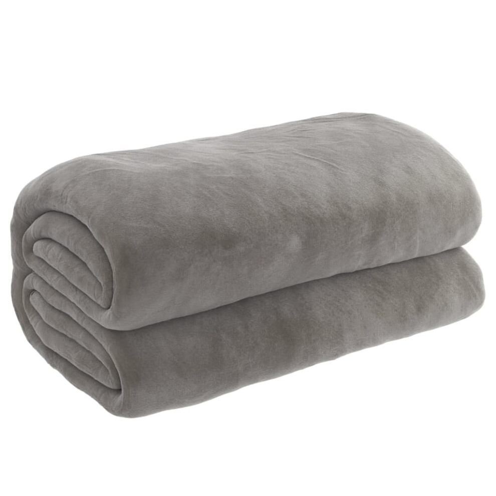 Vidaxl (152X203 Cm, 7 Kg) Weighted Blanket With Cover Bedroom Quilt Blanket Bedding Grey Fabric